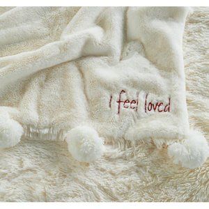 Peace Love World 60" x 70" Luxury Shag Throw